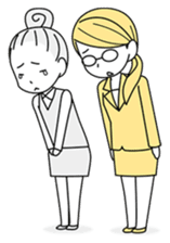 A working! girl! sticker #245067