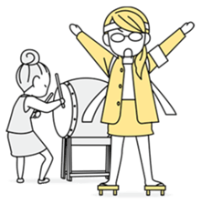 A working! girl! sticker #245068