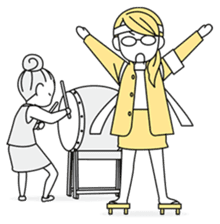 A working! girl! sticker #245068