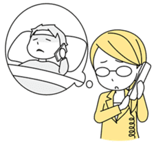 A working! girl! sticker #245070