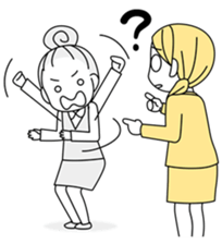 A working! girl! sticker #245071