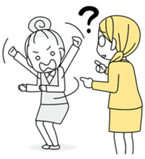 A working! girl! sticker #245071