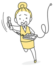 A working! girl! sticker #245078