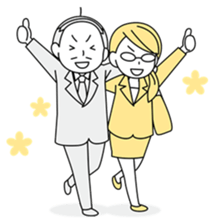 A working! girl! sticker #245083