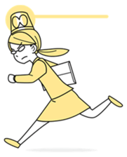 A working! girl! sticker #245084