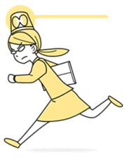 A working! girl! sticker #245084