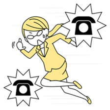 A working! girl! sticker #245085