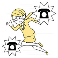 A working! girl! sticker #245085