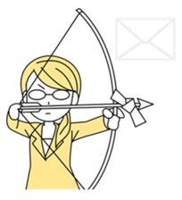 A working! girl! sticker #245086