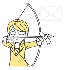 A working! girl! sticker #245086