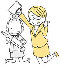 A working! girl! sticker #245090