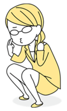 A working! girl! sticker #245091