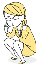 A working! girl! sticker #245091