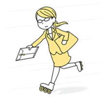 A working! girl! sticker #245092