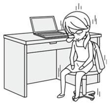 A working! girl! sticker #245095