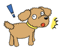 Toy poodle sticker #246246