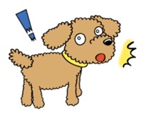 Toy poodle sticker #246246