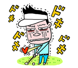 Enjoy golf -men golfer version- sticker #246591