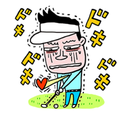 Enjoy golf -men golfer version- sticker #246591