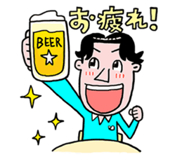 Enjoy golf -men golfer version- sticker #246602