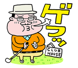 Enjoy golf -men golfer version- sticker #246603