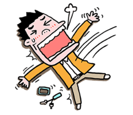 Enjoy golf -men golfer version- sticker #246606