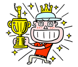 Enjoy golf -men golfer version- sticker #246607