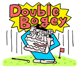 Enjoy golf -men golfer version- sticker #246620