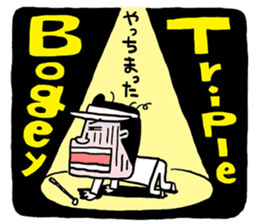 Enjoy golf -men golfer version- sticker #246621