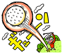 Enjoy golf -men golfer version- sticker #246622