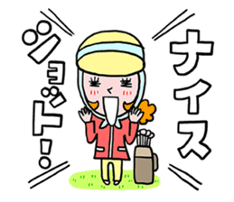 Enjoy golf -men golfer version- sticker #246623