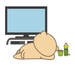 Daily life of stray cats Foo sticker #247069