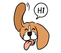 Beagle RUN! sticker #248041