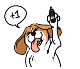 Beagle RUN! sticker #248046