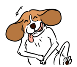 Beagle RUN! sticker #248049