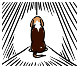 Beagle RUN! sticker #248059