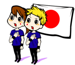 Football team cheer stamp sticker #248713