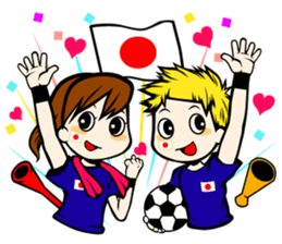 Football team cheer stamp sticker #248714