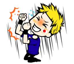 Football team cheer stamp sticker #248717