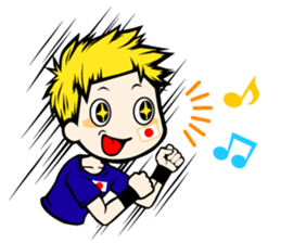 Football team cheer stamp sticker #248718