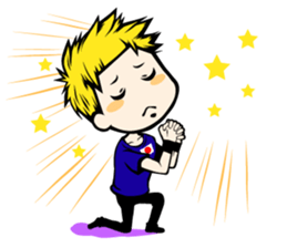 Football team cheer stamp sticker #248720