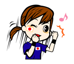 Football team cheer stamp sticker #248726