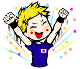 Football team cheer stamp sticker #248728