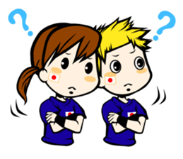 Football team cheer stamp sticker #248733