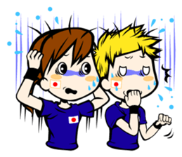 Football team cheer stamp sticker #248735