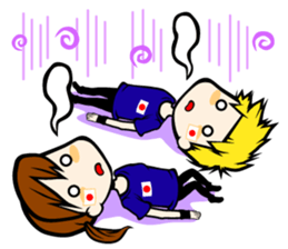 Football team cheer stamp sticker #248736