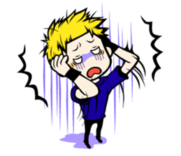 Football team cheer stamp sticker #248742