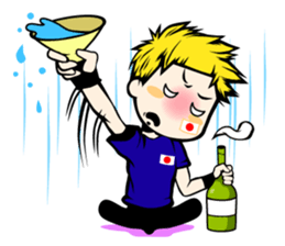 Football team cheer stamp sticker #248744