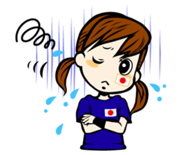 Football team cheer stamp sticker #248745