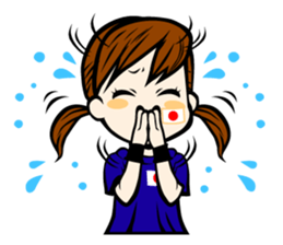 Football team cheer stamp sticker #248746